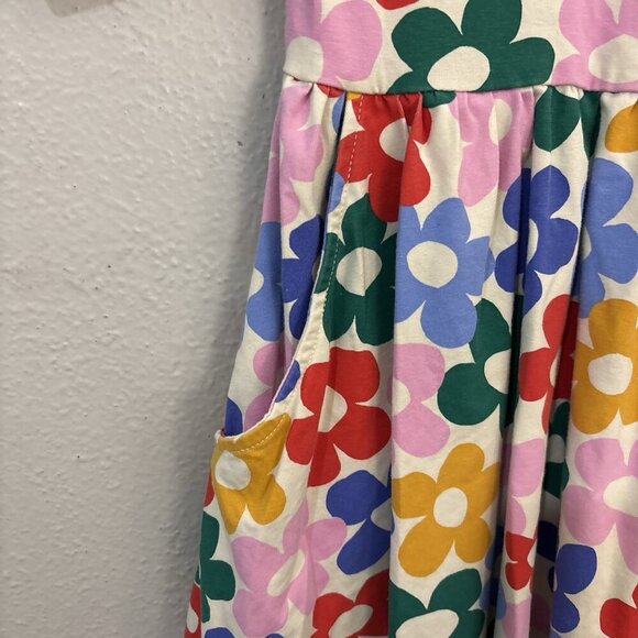 HANNA ANDERSSON PLAYGROUND DRESS POCKETS MULTI DAISY PRINT 130 US8 - Picture 2 of 8